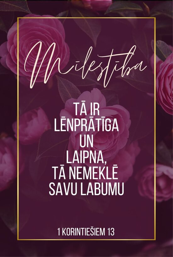 1. korintiešiem 13:4